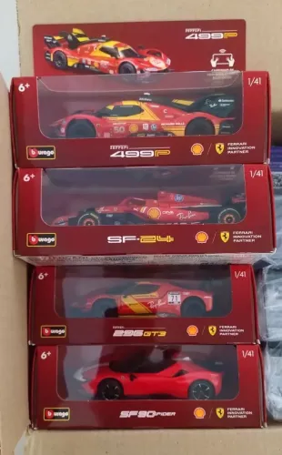 Coleção Ferraris da Shell - 4 miniaturas 