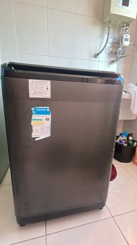 Máquina de Lavar Roupa Automática 12 Kg Titânio Panasonica Cinza Grafite - 127 V -