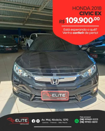 Honda Civic Sedan EX 2.0 Flex 16V Aut.4p 2018