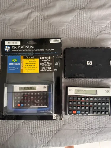 HP 12c Platinum Original Calculadora Financeira com Estojo e Caixa