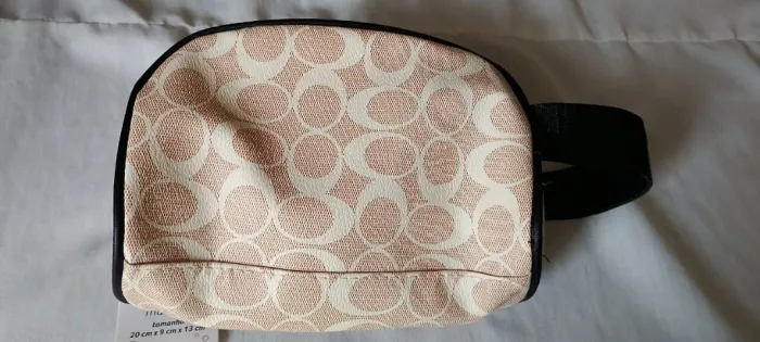 Estojo necessaire feminino cor bege