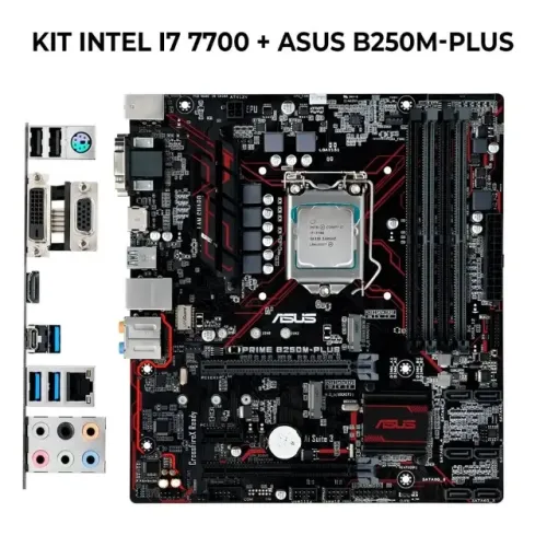 Kit Upgrade Intel i7 7700 + ASUS B250M-PLUS | Funcionando Perfeito