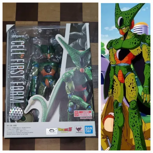 CELL FIRST FORM PRIMEIRA FORMA DRAGON BALL BONECO ACTION FIGURE shf SH FIGUARTS BANDAI