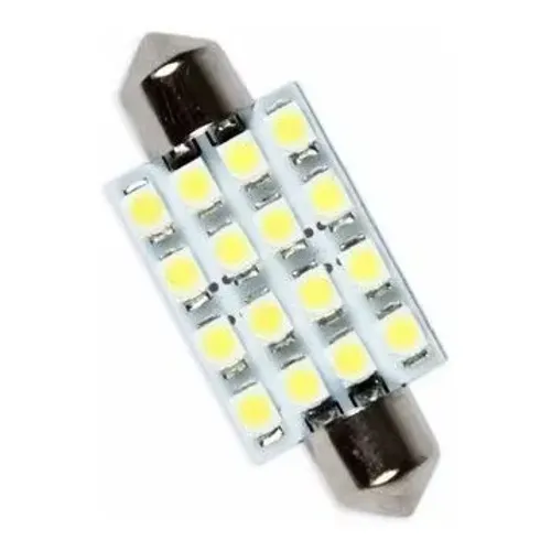 Lâmpada LED Torpedo 41mm 16 LEDs 12V Branca