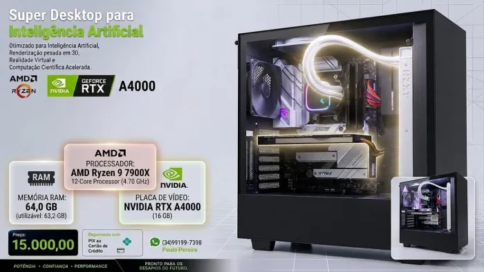 AMD RYZEN 9 7900X RTX NVIDIA A4000 16GB