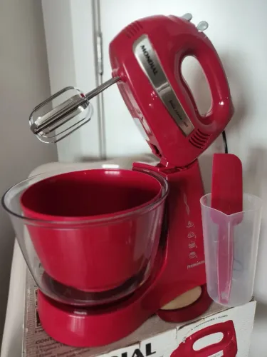 Batedeira Bella Massa Inox Red Premium Mondial 400w 127v