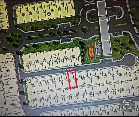 Lote/Terreno para venda com 300 metros quadrados em Jardins Bolonha - Senador Canedo - Goi