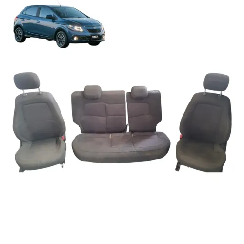 Jogo Bancos Onix Prisma 1.4 Ltz 2014 A 2016 Com Detalhe