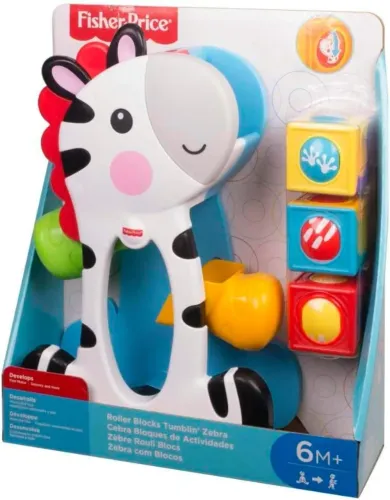 Brinquedo para Bebês Zebra Blocos Surpresa - Fisher Price