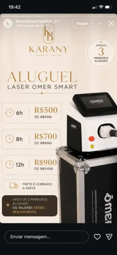 Aluguel de Laser para Sobrancelha e Tatuagem 
