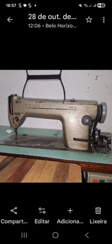 Máquina reta industrial