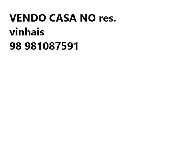 VENDO CASA NO RESID VINHAIS 2, QUATRO QUARTOS ,3 BANHEIROS ,2 SALAS, COZINHA ,QUINTAL