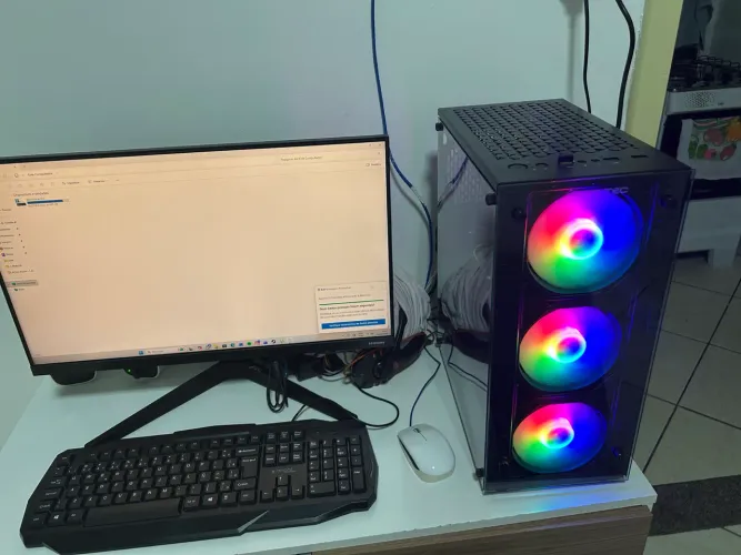 Pc Gamer Completo com Monitor e Acessorios