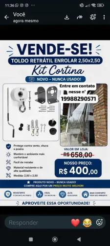 Toldo novo