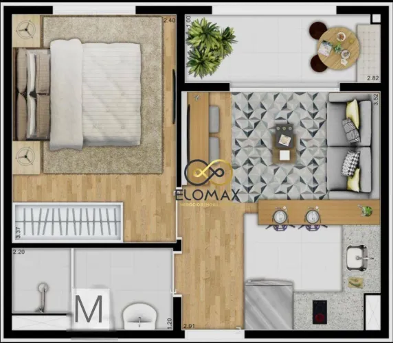 Studio com 1 dormitório à venda, 27 m² por R$ 276.000,00 - Vila Itapegica - Guarulhos/SP
