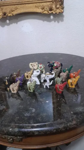 Coleção de elefantes bibelos 