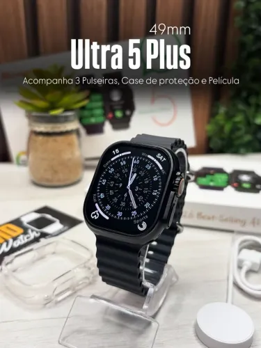 Smartwatch Relógio Ultra 5 Plus Amoled Microwear Séries 11 Atacado e Varejo <br>