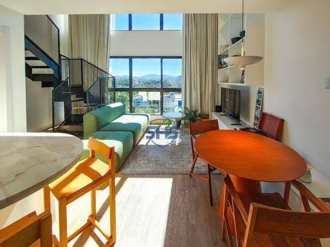 Apartamento estilo Loft Duplex com 1 dormitório para alugar, 60 m² por R$ 3.300/mês - Itou