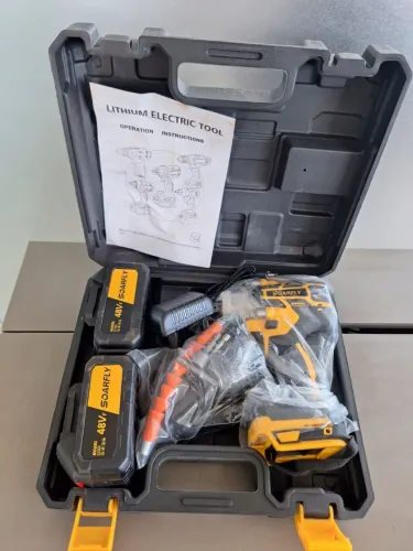 CHAVE DE IMPACTO/ FURADEIRA/PARAFUSADEIRA S/FIO 48V (02 BATERIAS DE 10 CELULAS)