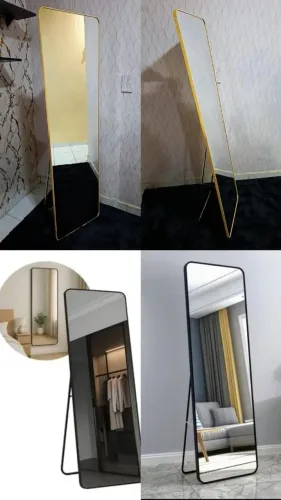 Espelho de chão blogueira dourado ou preto