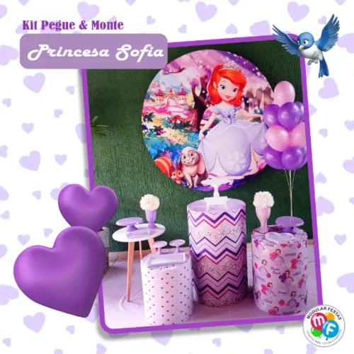 Kit Decoração de Festa Pegue e Monte - Completo e Fácil de Montar
