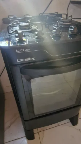 Fogão Esmaltec Ágata Automático de vidro