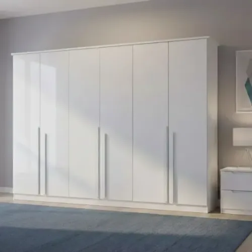 Guarda Roupa Bianca 6 Portas Branco Bianchi - Entrega Rápida!