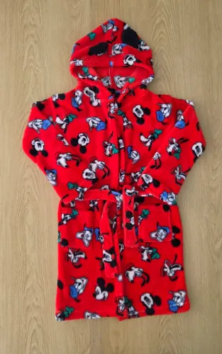 Roupão Quentinho Plush Mickey Mouse 6 a 8