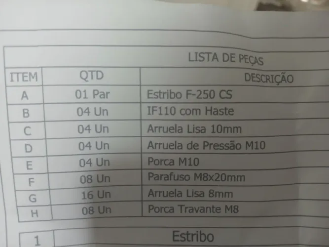Estribo Linha Tubolar 2,5 p/ F-250/ F-350 / F-400