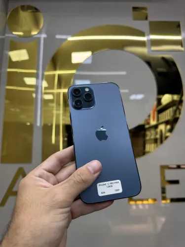IPHONE 12 PRO MAX 128GB 5G AZUL SEMI NOVO PROMOÇÃO JULHO