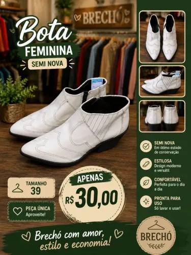Bota Feminina Dakota Tamanho 39