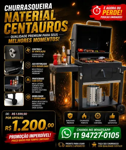 Vendo churrasqueira naterial centauros
