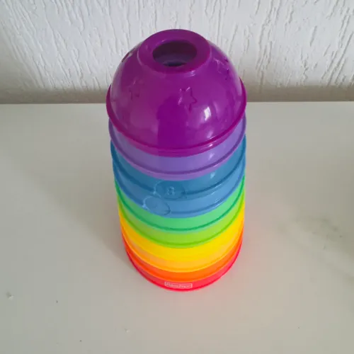 Brinquedo Empilha Copos Arco-Íris Fisher-Price - Educativo - Usado