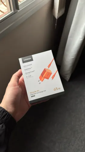 UGREEN Nexode Air 65W GaN Laranja - Carregador Ultra Mini PD 3.0