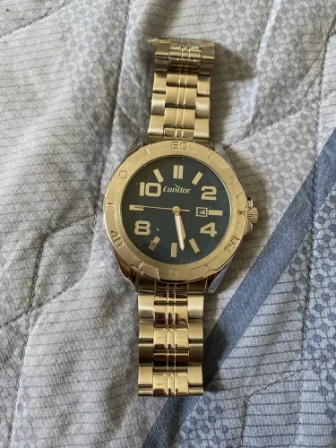 Relógio Condor masculino prateado