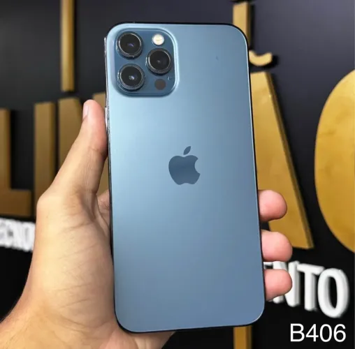 LOJA FÍSICA. IPHONE 12 PRO MAX 128GB AZUL | TODO | RETIRE JÁ