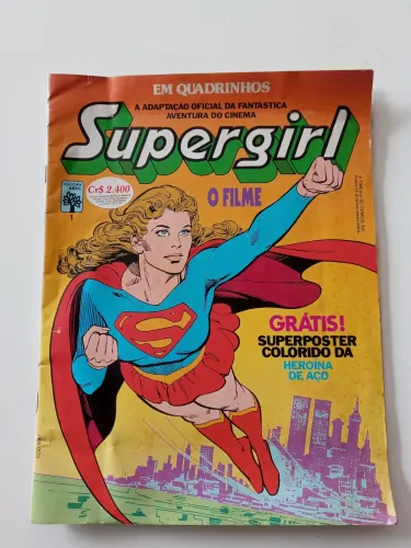 Rara Revista Super Girl com Poster