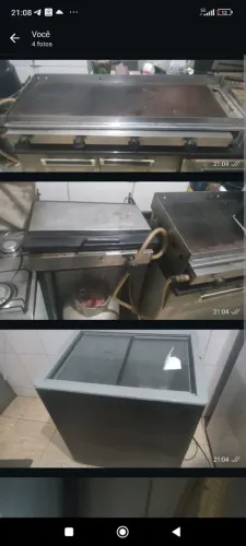 Chapa hamburgueria profissional chapa grossa não empena freezer tampa de vidro .