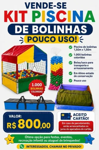 Kit Piscina de bolinha