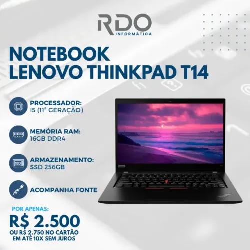 Notebook Lenovo T14 Core i5 16gbRAM ddr4 SSD 256gb