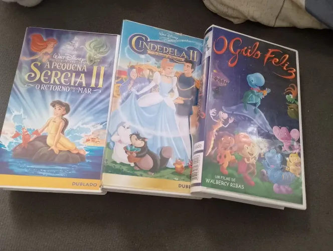 VHS infantil lote com três dublado