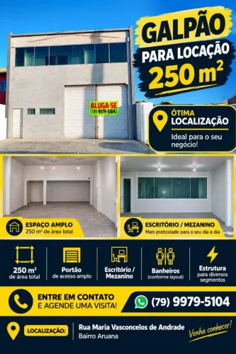 Alugo galpão comercial