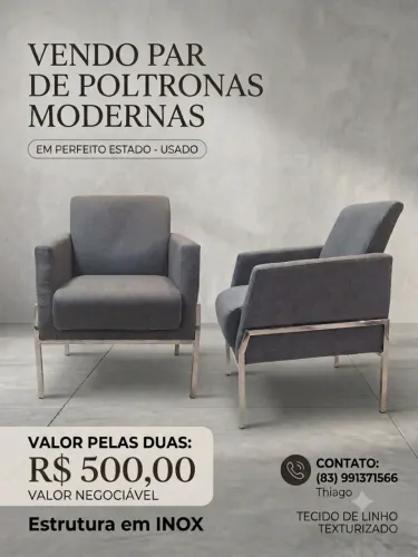 Poltronas Modernas em perfeito estado!