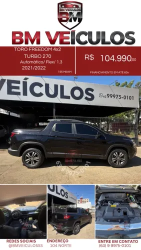 Fiat Toro Freedom 1.3 T270 4X2 Flex AUT 2022