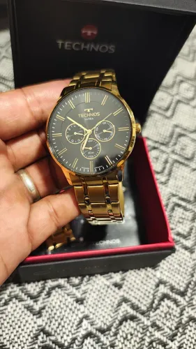 Relógio Technos dourado novo novo!!!