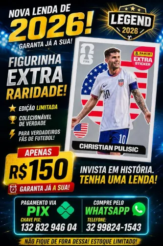 ? FIGURINHA LEGEND 2026 - CHRISTIAN PULISIC EXTRA STICKER ?