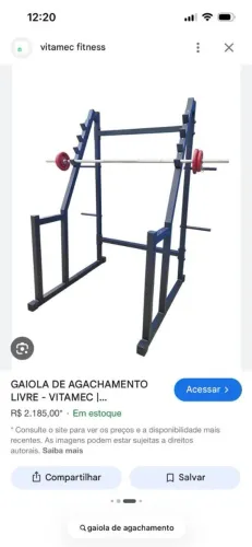 Gaiola para agachamento 