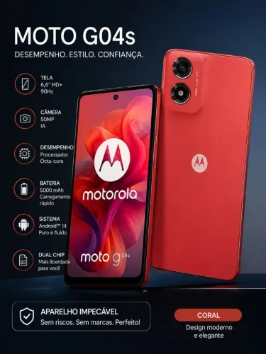 ? OPORTUNIDADE! Moto G04s em excelente estado por apenas R$ 450