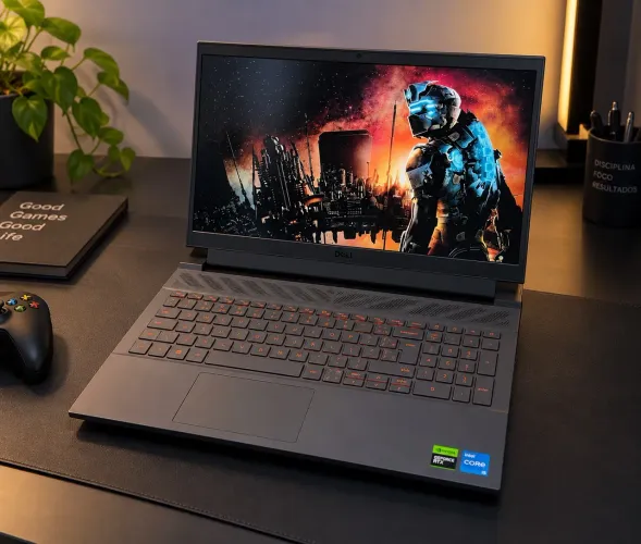 Dell G15 Gamer i5-13450HX + RTX 3050 6GB + 8GB DDR5 + SSD 512GB