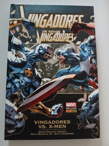 Vingadores e Novos Vingadores: Vingadores Vs X-men - Marvel Deluxe Panini 288 pag